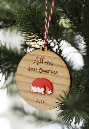 
                  
                    Baby's First Christmas Personalised Santa Decoration
                  
                