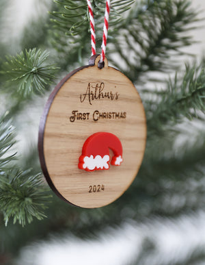 
                  
                    Baby's First Christmas Personalised Santa Decoration
                  
                