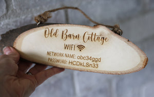 
                  
                    Personalised Log Wifi Sign
                  
                