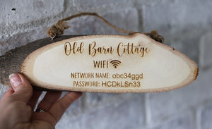 
                  
                    Personalised Log Wifi Sign
                  
                