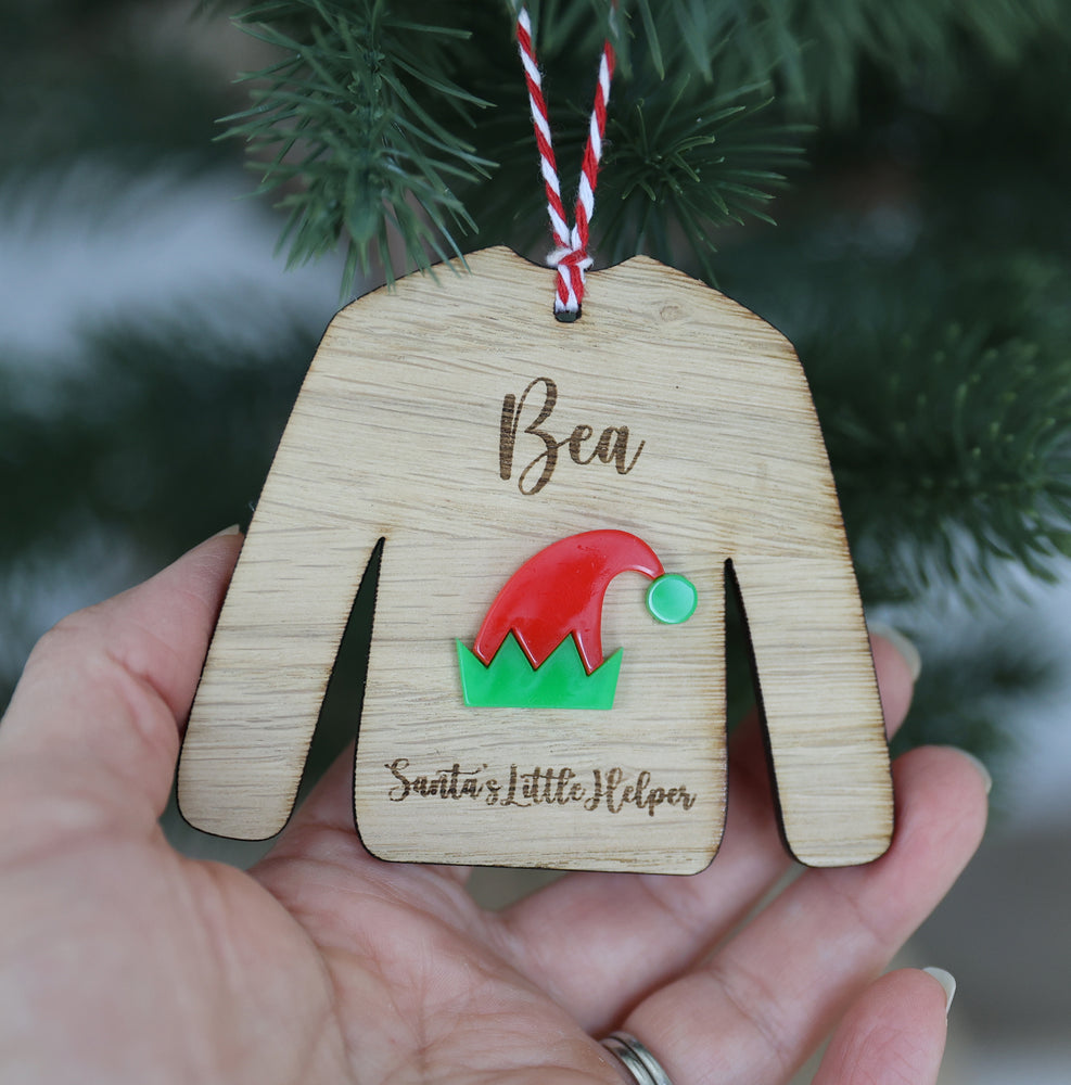 
                  
                    Personalised Christmas Jumper Tree Decoration
                  
                