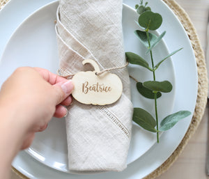 
                  
                    Wooden Pumpkin Place Setting
                  
                