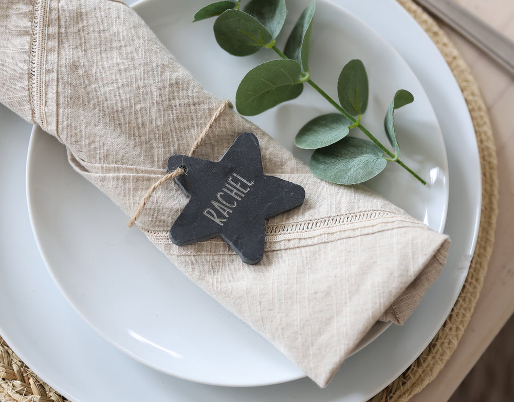 
                  
                    Personalised Star Christmas Decoration - Slate
                  
                