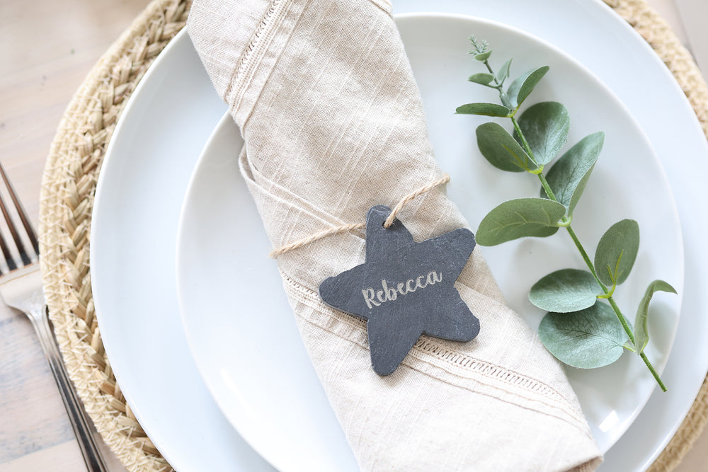 
                  
                    Personalised Star Christmas Decoration - Slate
                  
                