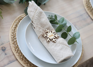 
                  
                    Wooden Snowflake Place Setting
                  
                