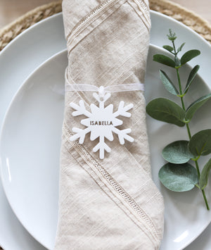 
                  
                    White Snowflake Place Setting
                  
                