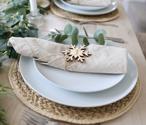 
                  
                    Wooden Snowflake Place Setting
                  
                