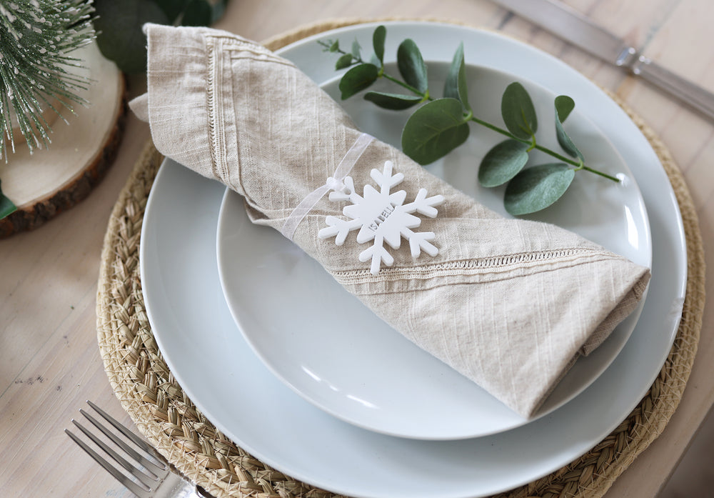 
                  
                    White Snowflake Place Setting
                  
                