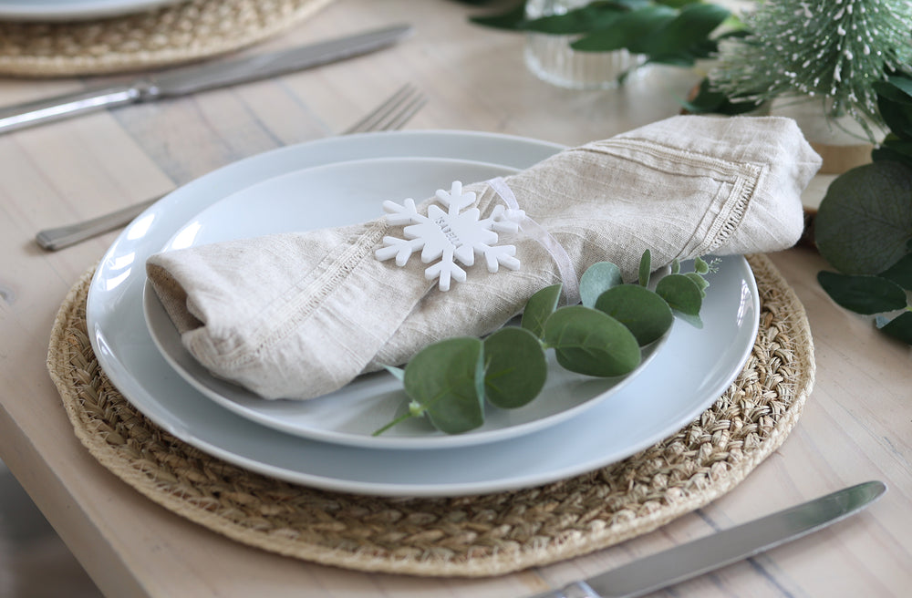 
                  
                    White Snowflake Place Setting
                  
                