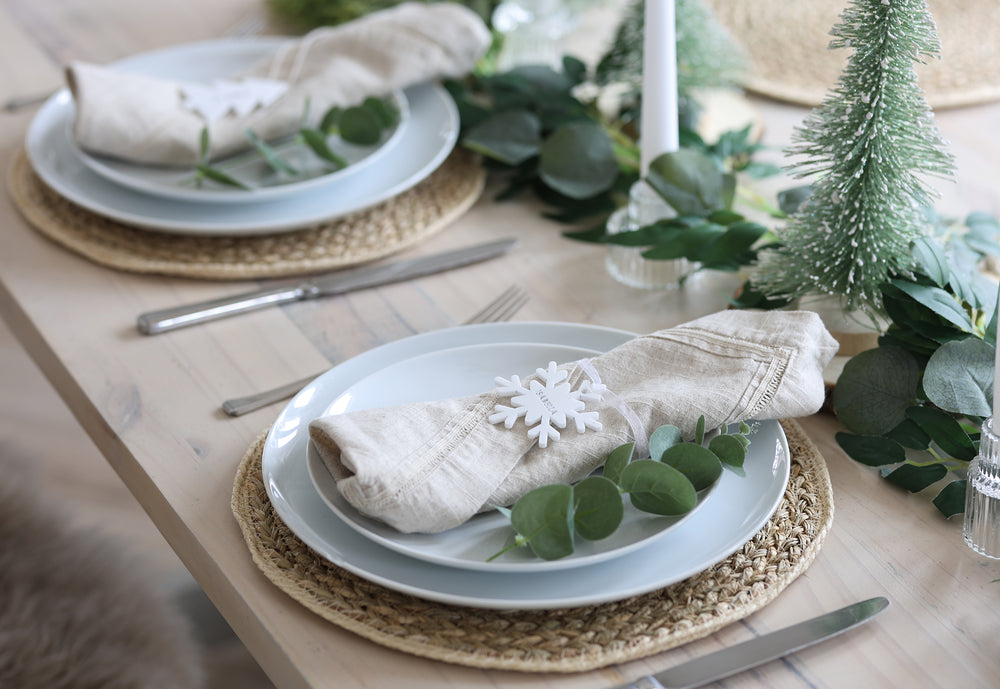 
                  
                    White Snowflake Place Setting
                  
                