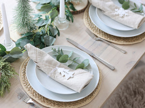 
                  
                    White Christmas Tree Place Setting
                  
                