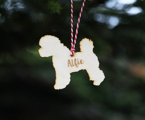 
                  
                    Personalised Bichon Frise Dog Christmas Decoration - Wooden
                  
                