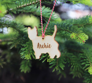 
                  
                    Personalised Yorkshire Terrier Dog Christmas Decoration - Wooden
                  
                