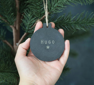 
                  
                    Personalised Slate Name Bauble
                  
                