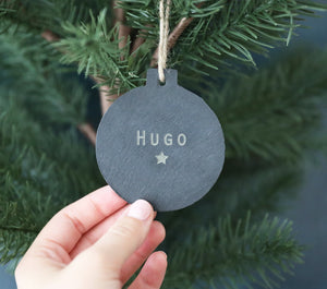 
                  
                    Personalised Slate Name Bauble
                  
                