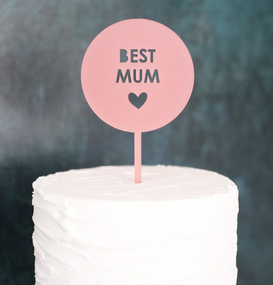 
                  
                    Best Mum Cake Topper
                  
                