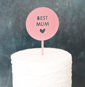 
                  
                    Best Mum Cake Topper
                  
                