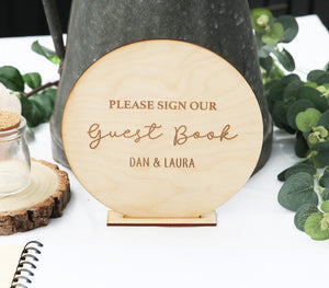 
                  
                    Personalised Guest Book Sign - Round
                  
                