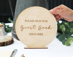 
                  
                    Personalised Guest Book Sign - Round
                  
                