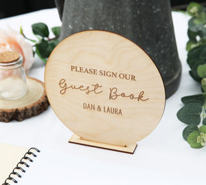 
                  
                    Personalised Guest Book Sign - Round
                  
                