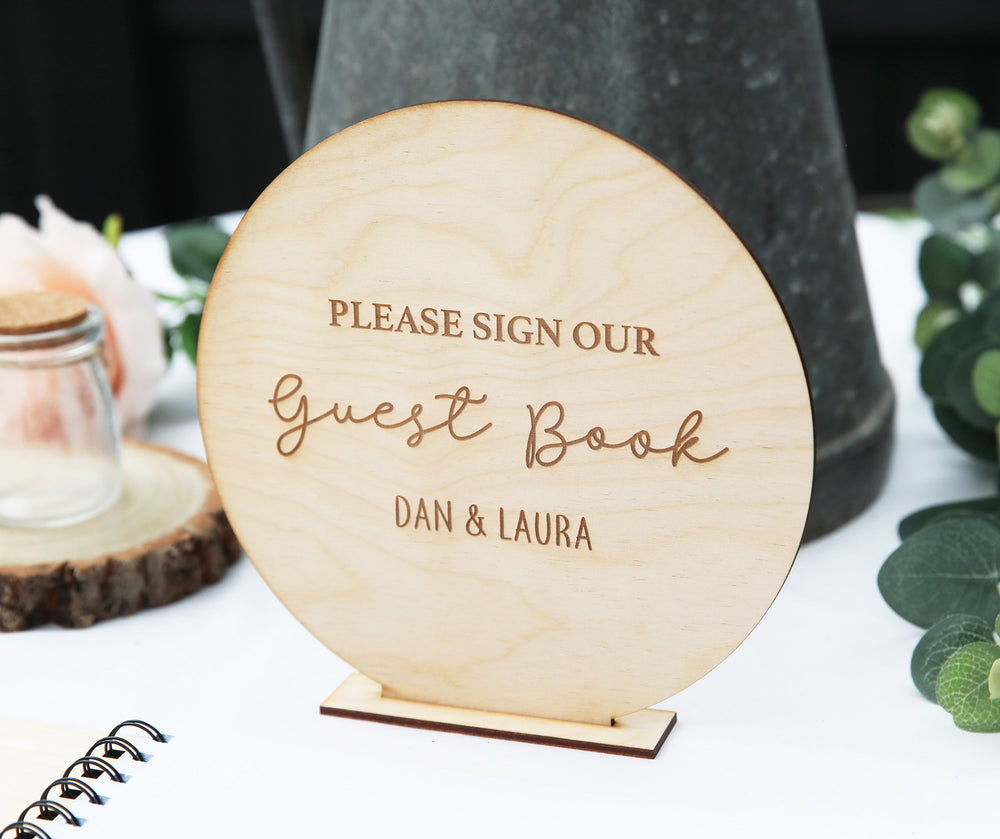 
                  
                    Personalised Guest Book Sign - Round
                  
                