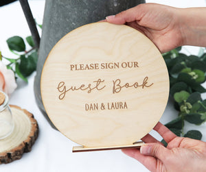 
                  
                    Personalised Guest Book Sign - Round
                  
                