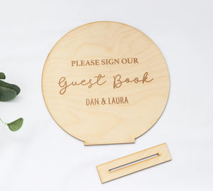 
                  
                    Personalised Guest Book Sign - Round
                  
                