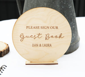 
                  
                    Personalised Guest Book Sign - Round
                  
                