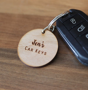 
                  
                    Personalised Car Keys Keyring - Wooden
                  
                