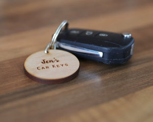 
                  
                    Personalised Car Keys Keyring - Wooden
                  
                