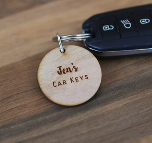 
                  
                    Personalised Car Keys Keyring - Wooden
                  
                