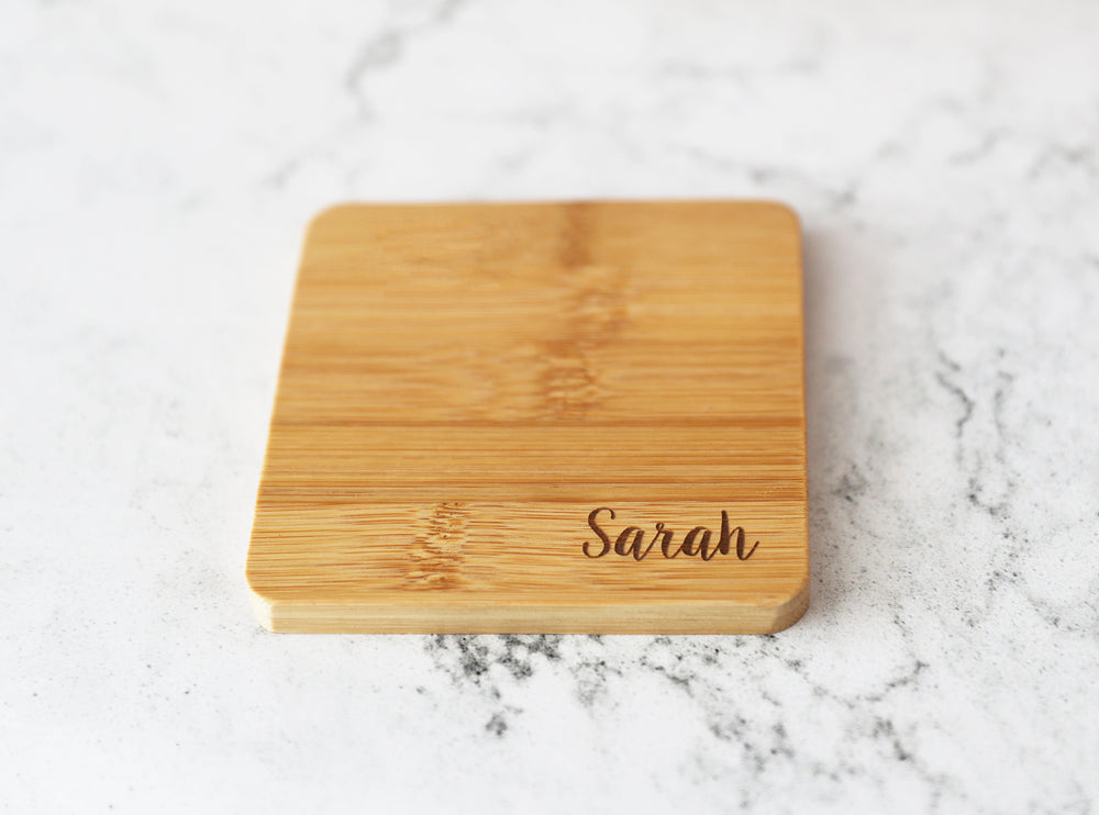 
                  
                    Personalised Bamboo Coaster - Square
                  
                