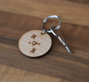 
                  
                    Personalised Monogrammed Keyring - Wooden
                  
                