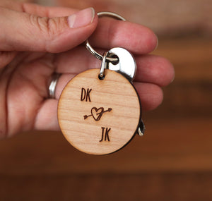 
                  
                    Personalised Monogrammed Keyring - Wooden
                  
                