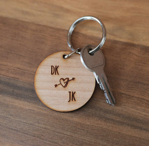 
                  
                    Personalised Monogrammed Keyring - Wooden
                  
                