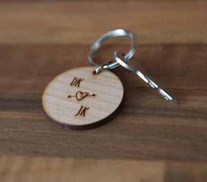 
                  
                    Personalised Monogrammed Keyring - Wooden
                  
                