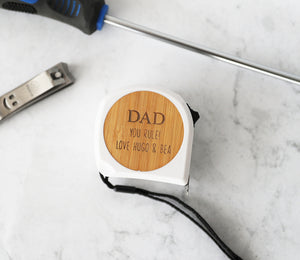 
                  
                    Personalised Tape Measure - Bamboo
                  
                