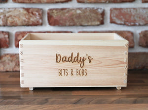 
                  
                    Personalised "Bits & Bobs" Crate - Wooden
                  
                