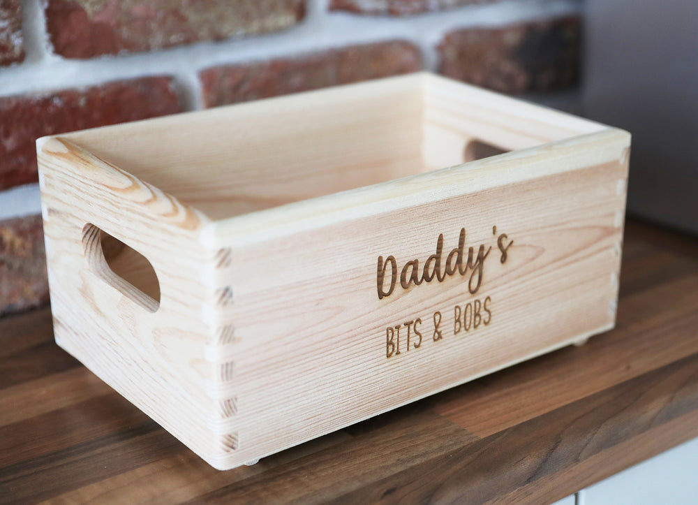 
                  
                    Personalised "Bits & Bobs" Crate - Wooden
                  
                