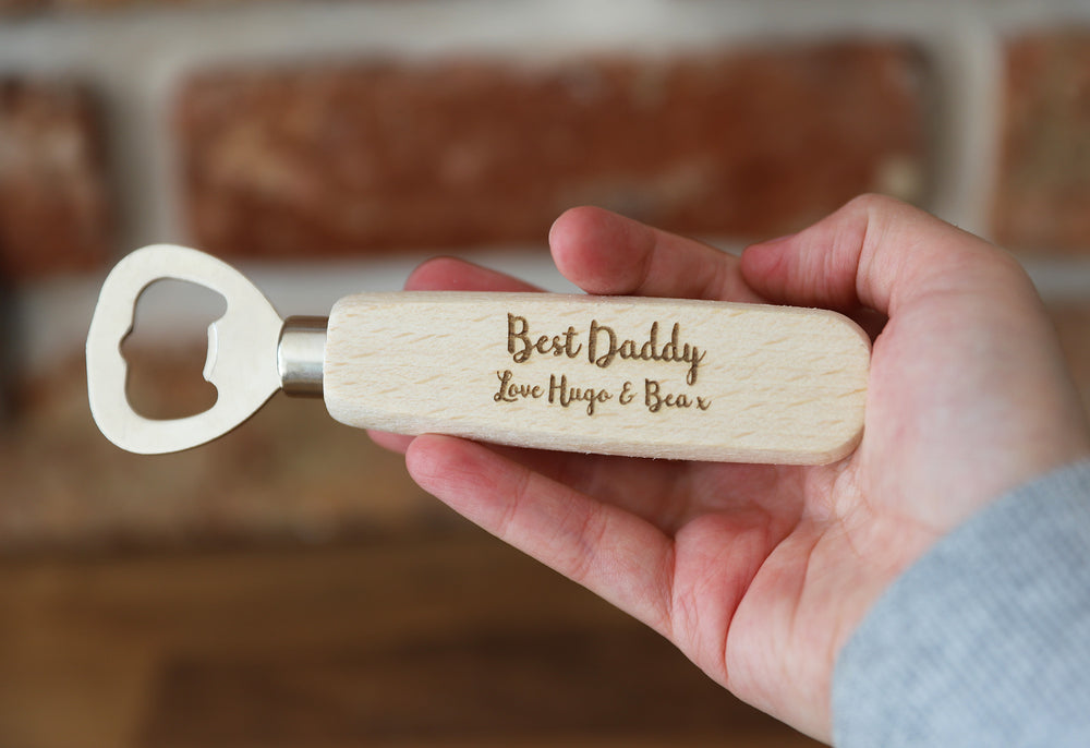 
                  
                    Personalised "Best Daddy" Bottle Opener - Wooden
                  
                