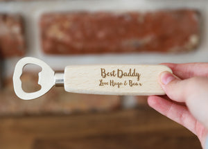 
                  
                    Personalised "Best Daddy" Bottle Opener - Wooden
                  
                