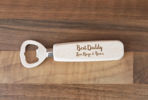 
                  
                    Personalised "Best Daddy" Bottle Opener - Wooden
                  
                