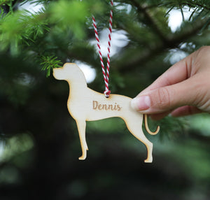 
                  
                    Personalised Great Dane Dog Christmas Decoration - Wooden
                  
                