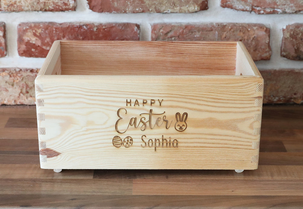 
                  
                    Personalised Wooden Easter Crate
                  
                