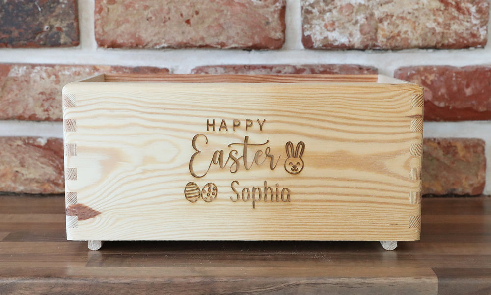 
                  
                    Personalised Wooden Easter Crate
                  
                