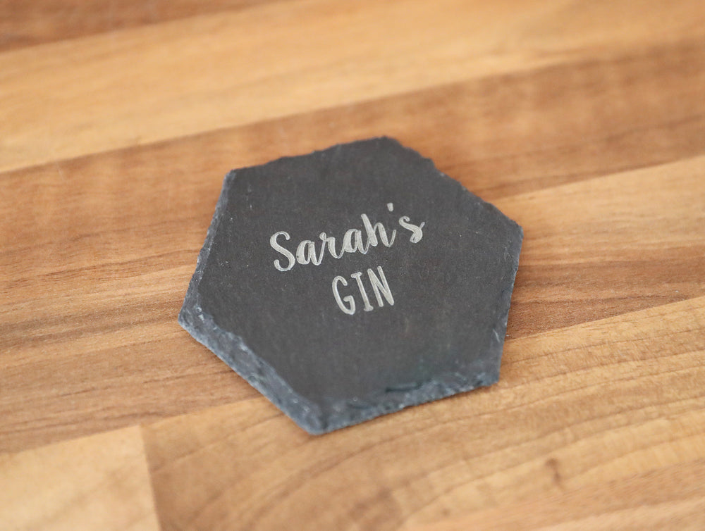 
                  
                    Personalised Gin Coaster - Slate
                  
                