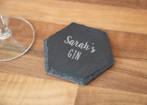 
                  
                    Personalised Gin Coaster - Slate
                  
                