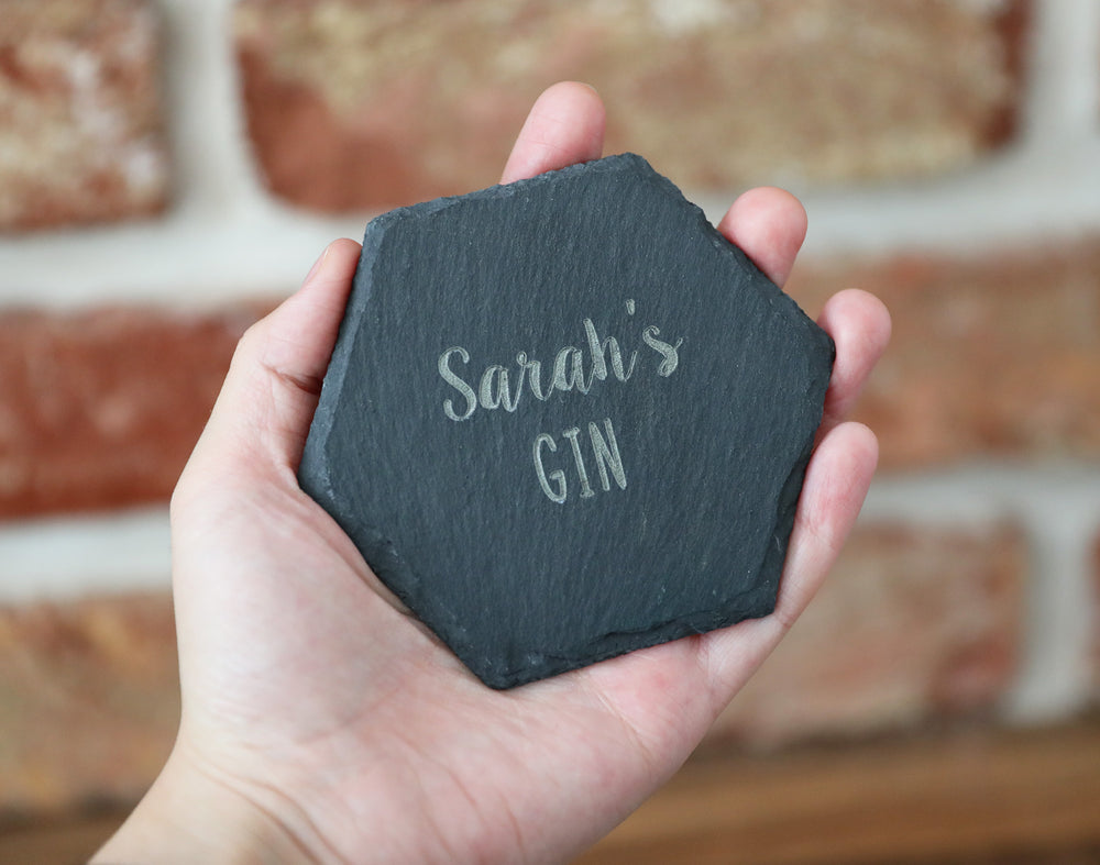 
                  
                    Personalised Gin Coaster - Slate
                  
                