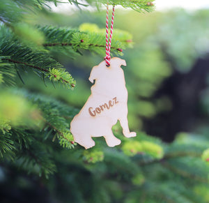 
                  
                    Personalised Pug Dog Christmas Decoration - Wooden
                  
                