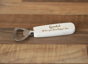 
                  
                    Personalised Grandad Bottle Opener - Wooden
                  
                